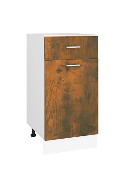 vidaxl Dulap inferior cu sertar “Lyon”, stejar fumuriu, 40x46x81,5 cm