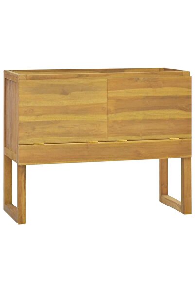 vidaxl Dulap de baie, 90x40x75,5 cm, lemn masiv de tec