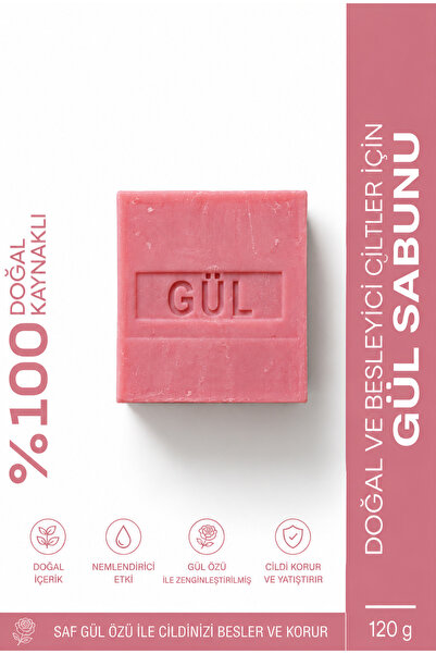 ŞİFAKÜR BİTKİSEL SAĞLIK ÜRÜNLERİ Saf Gül Özlü Gül Sabunu 120 g | Doğal Kaynak...