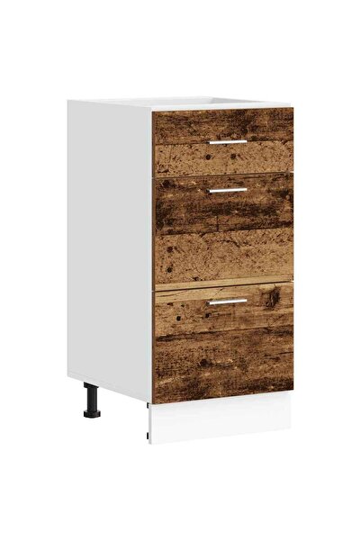 vidaxl Dulap inferior “Lyon” Lemn vechi 40x46x81,5 cm Lemn prelucrat