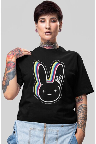 SEVBANO Bad Bunny Rapper Singer Printed Unisex Oversize T-Shirt