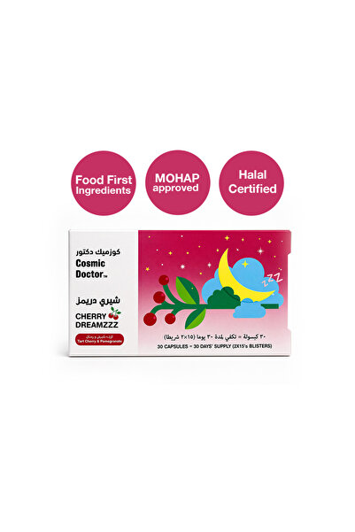 Cosmic Bloom Cherry Dreamzzz | 30 capsules | Food-first Sleep support
