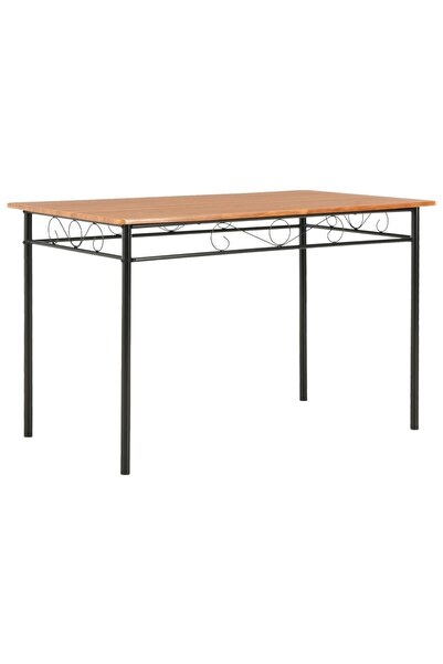vidaxl Masă de bucătărie, maro, 120 x 70 x 75 cm, MDF