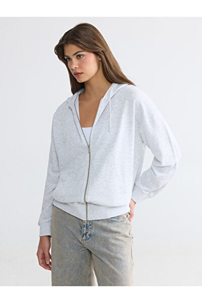 LC Waikiki Hooded Loose Fit Women's Zipper Sweatshirt from Uzg Store for Styl...