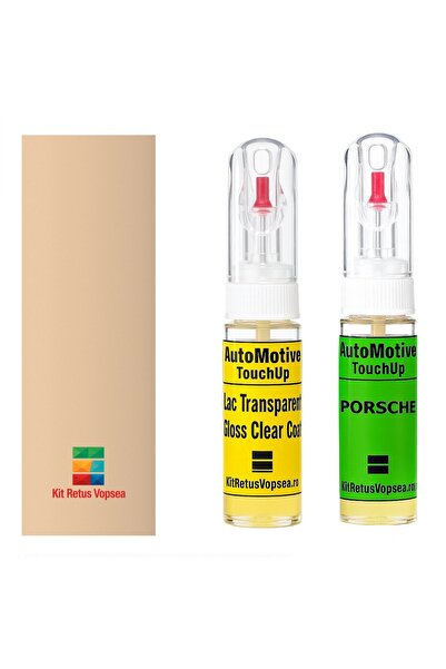 YLKRS AUTOMOTIVE Kit retus vopsea touch-up Porsche 928 POR548 (Apricot Beige)...