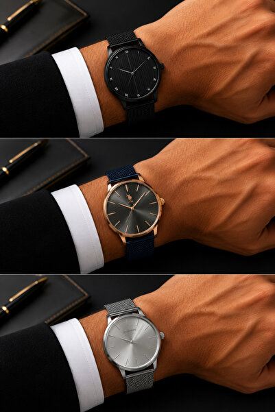 Twelve Opportunity Product 3-Piece Men's Wristwatch Set