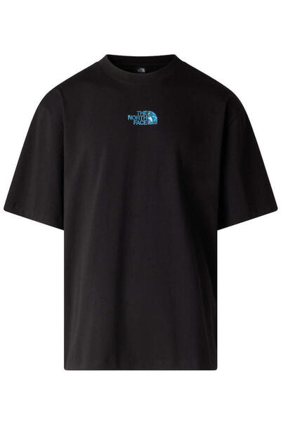 THE NORTH FACE Ανδρικό Liquid Logo Oversize T-shirt Μαύρο NF0A8G9U-JK31