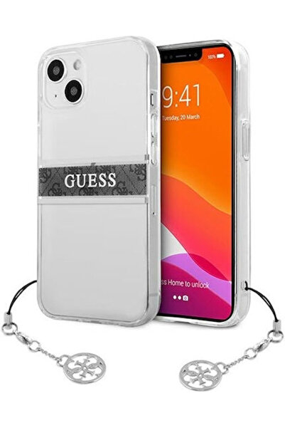 Guess Πλαστικό Πίσω Κάλυμμα με Λουράκι Διαφανές (iPhone 13 mini) Κωδικός: GUH...
