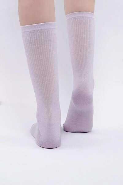 Mısırlı Women's Modal Cashmere Single Sock Socks Lilac