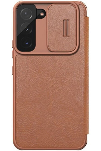 Nillkin Qin Pro Book Συνθετικό Δέρμα 0.2mm Καφέ (Galaxy S22+) Κωδικός: 579831...
