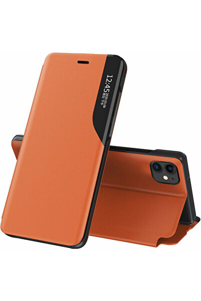 Hurtel Θήκη View Book από Συνθετικό Δέρμα Πορτοκαλί (iPhone 13 Pro Max)