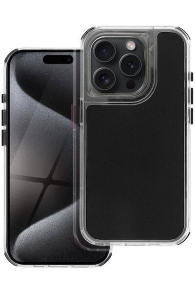 OEM Πίσω Κάλυμμα Πλαστικό / Σιλικόνης Μαύρο (iPhone 15)