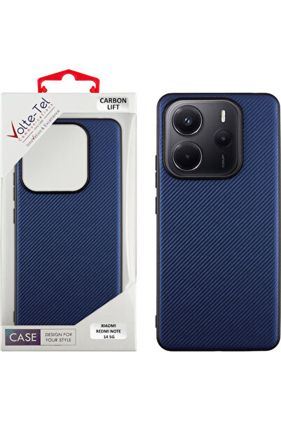 Other Volte-Tel Carbon Lift Back Cover Σιλικόνης Μπλε (Redmi Note 14 5G)