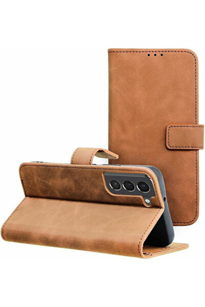 Forcell Tender Book Συνθετικό Δέρμα Καφέ (Galaxy S22)