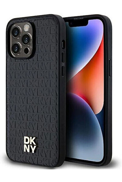 Dkny Θήκη Magsafe από Δερματίνη PU με Επαναλαμβανόμενο Σχέδιο και Λογότυπο, γ...