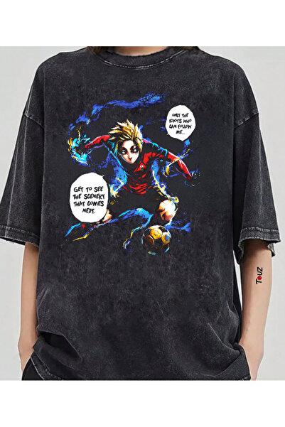 Touz Moda Anime BlueLock Kaiser majica sa printom, unisex, velika veličina