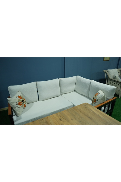 Hisar Home Bahçe Köşe Takımı Minder Koruma Kılıfı Seti (9 Parça)