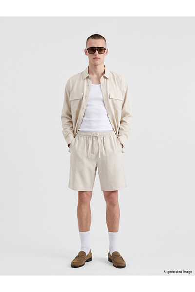 LC Waikiki Rmz Gi̇yi̇m Farkiyla Comfortable Fit Men's Shorts