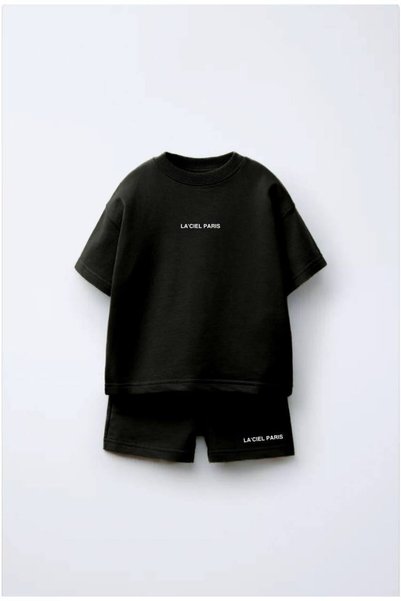 JuraKids Girl's Cotton Top and Bottom Set Shorts and T-Shirt Combination