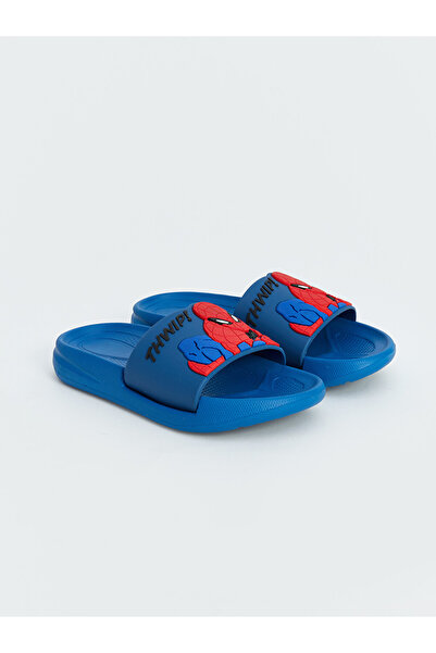 LC Waikiki Black Boys' Spider-Man Printed Slippers