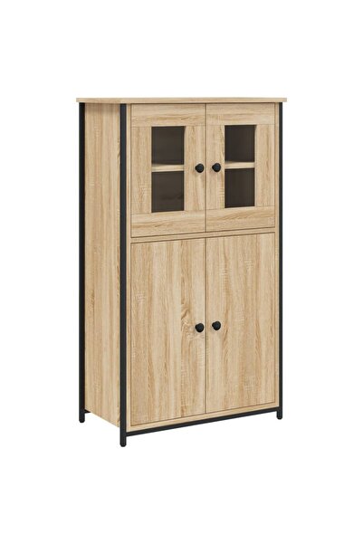 vidaxl Dulap înalt, stejar sonoma, 62x32x106,5 cm, lemn prelucrat