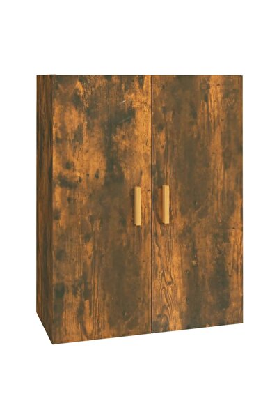 vidaxl Dulap de perete suspendat, stejar fumuriu, 69,5x34x90 cm
