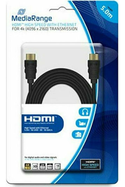 MediaRange Καλώδιο HDMI Σύνδεση Υψηλής Ταχύτητας Ethernet HDMI 1.4 Υψηλής Ταχ...