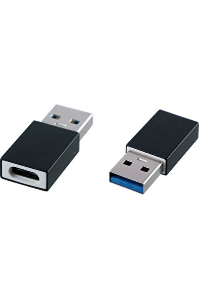 NSP Μετατροπέας USB-A αρσενικό σε USB-C θηλυκό Μαύρο 1 τεμάχιο