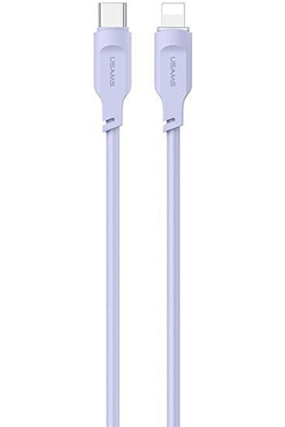 Usams US-SJ566 Καλώδιο USB-C σε Lightning 20W Μωβ 1.2μ (SJ566USB03)