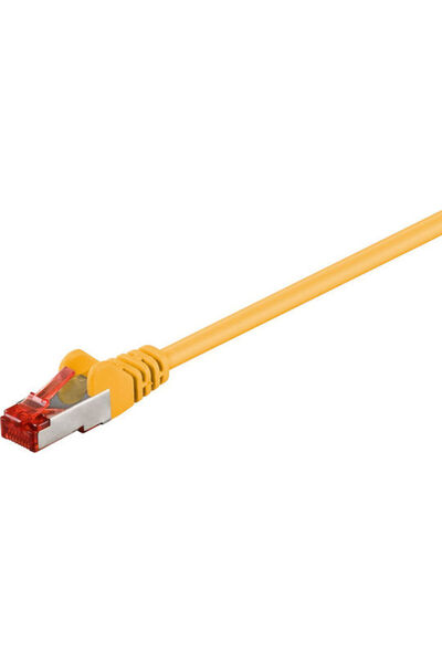 goobay Καλώδιο Ethernet Gigabit S/FTP Κατηγορίας 6, 1μ, Κίτρινο, Κωδικός: 95473