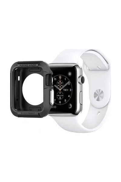 OEM Θήκη TPU για Apple Watch 42mm (Μαύρο) Θήκη σιλικόνης σε μαύρο χρώμα για A...