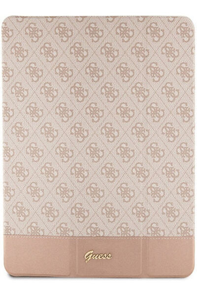 Guess Ριγέ Θήκη Flip Ροζ για iPad Pro 12.9