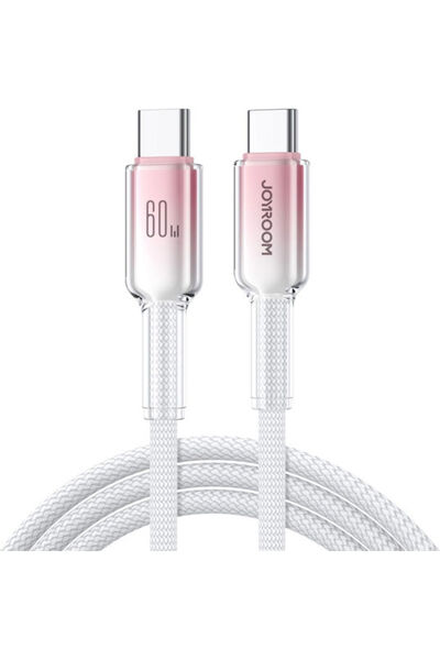 Joyroom Καλώδιο USB 2.0 USB-C Αρσενικό σε USB-C 60W PD Λευκό 1.2μ