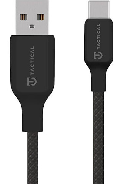 Tactical Πλεγμένο καλώδιο USB 2.0 USB-C αρσενικό - USB-A 60W Μαύρο 1μ (579831...