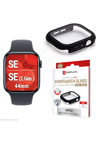 Displex Ολόσωμο Γυάλινο Προστατευτικό Apple Watch SE 2 44mm Μαύρο