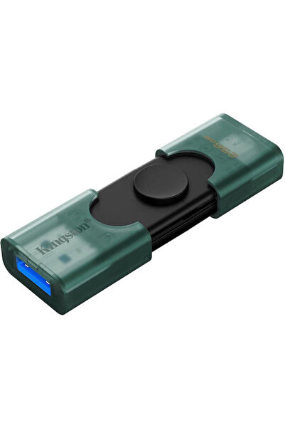 Kingston Datatraveler 256GB USB 3.2 Στικάκι με σύνδεση USB-A & USB-C Πράσινο