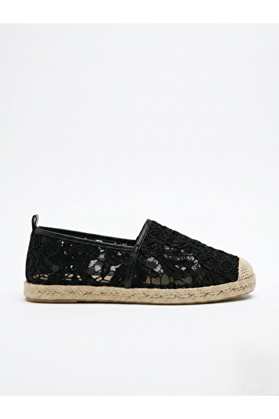 LOVE SHINE Mabel Dantelli Büyük Numara Günlük Kadın Espadril