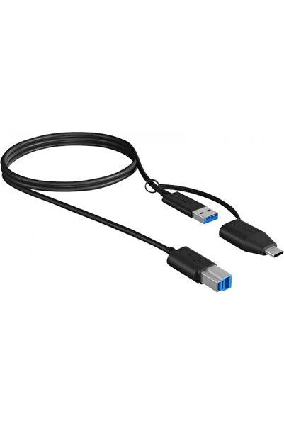 ICY BOX Καλώδιο USB 3.1 1μ Α-Αρσενικό σε Β-Αρσενικό (IB-CB032)