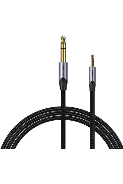Vention Καλώδιο Ήχου 3.5mm Αρσενικό σε 3.5mm Αρσενικό, Γκρι, 0.5μ, με Επιχρυσ...