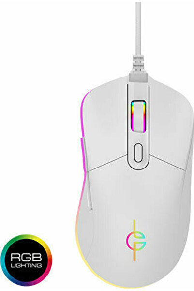 Lamtech LGP022193 RGB Ποντίκι Gaming 6400 DPI Λευκό Φεγγάρι