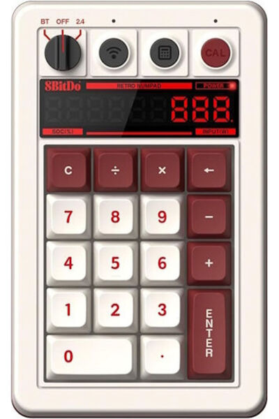 8Bitdo Ρετρό 18 Ασύρματο Αριθμητικό Πληκτρολόγιο Bluetooth Έκδοση Fami