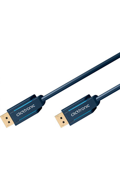 CLICKTRONIC Καλώδιο DisplayPort αρσενικό - DisplayPort αρσενικό 1μ Μπλε ()
