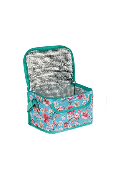 OEM Isothermal Bag Turquoise Floral 25x16x18cm - 7L, Ideal for Daily Use