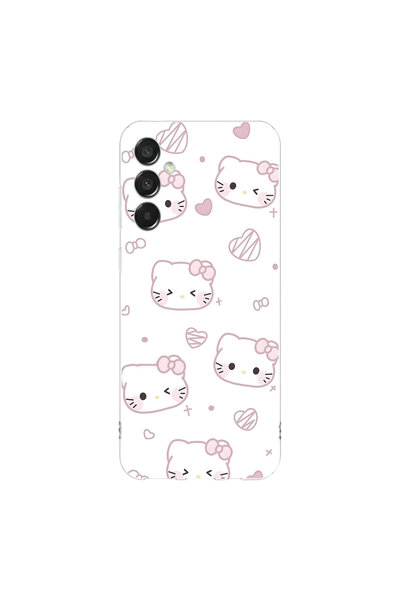 PPKin Samsung Galaxy M15 Compatible Hello Kitty Design Transparent Case