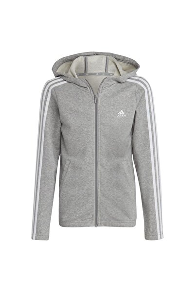 adidas Esențiale pentru copii Cardigan FZ HD cu 3 dungi 128