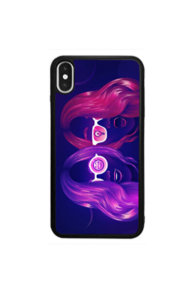 Other Apple iPhone Xs Max Dual style Black Glossy Θήκη