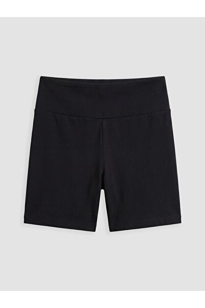 LC Waikiki Black Women's Shorts Leggings with Elastic Waist