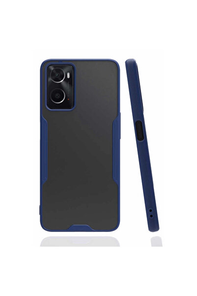 eco port Oppo A96 Kılıf Platin Silikon - Lacivert