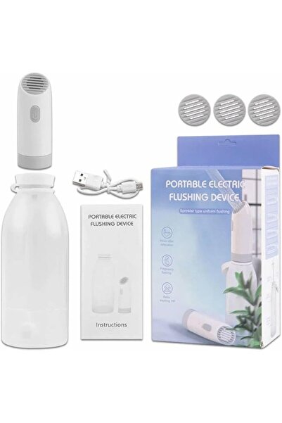 The Bros Portable Electric Bidet Sprayer with 400ml Bottle and 3 Speed Automa...