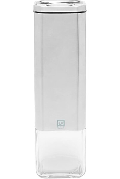 Flamberg Premium Storage Jar, 2 Liter, Silver Color